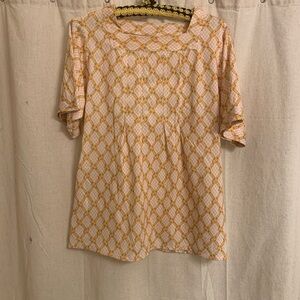 Women's 70s Vintage Boho Top (Size Measurements in Description)